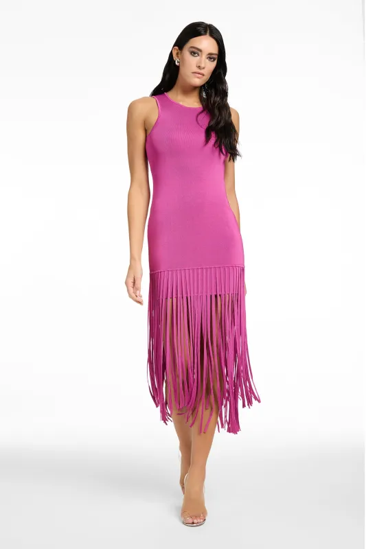 MARGAUX MINI DRESS WITH FRINGE sold by Toccin