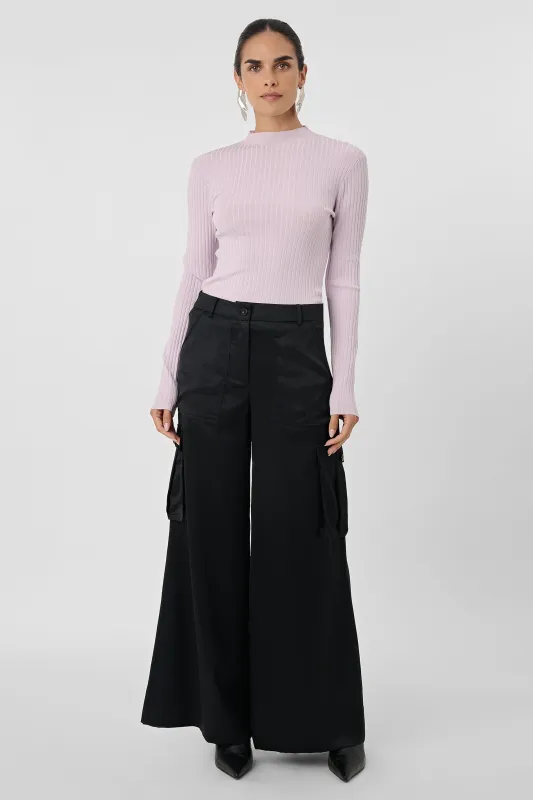 MAIA SILKY SATIN CARGO PANT sold by Toccin