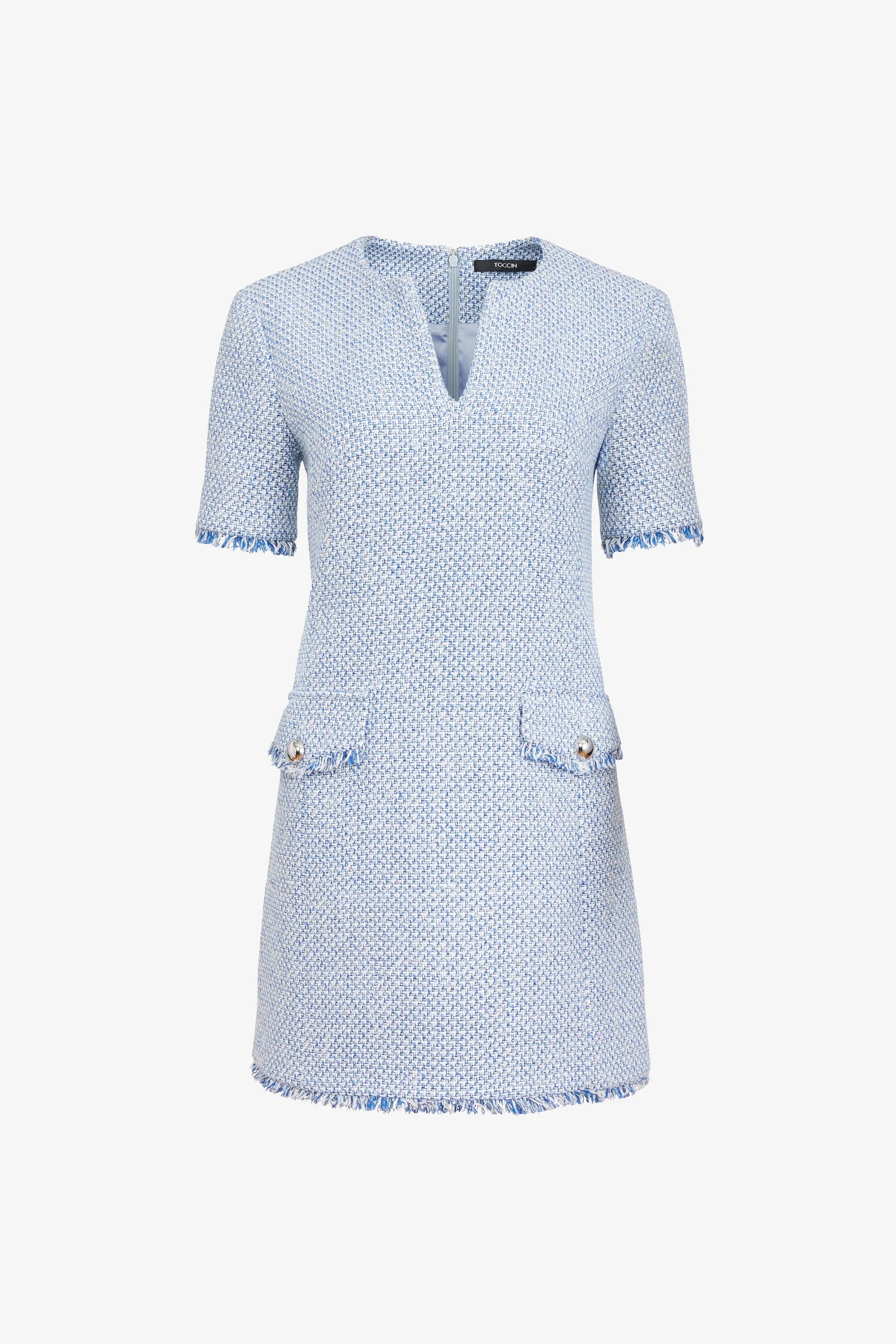 BLYTHE SHORT SLEEVE MINI SHIFT DRESS sold by Toccin