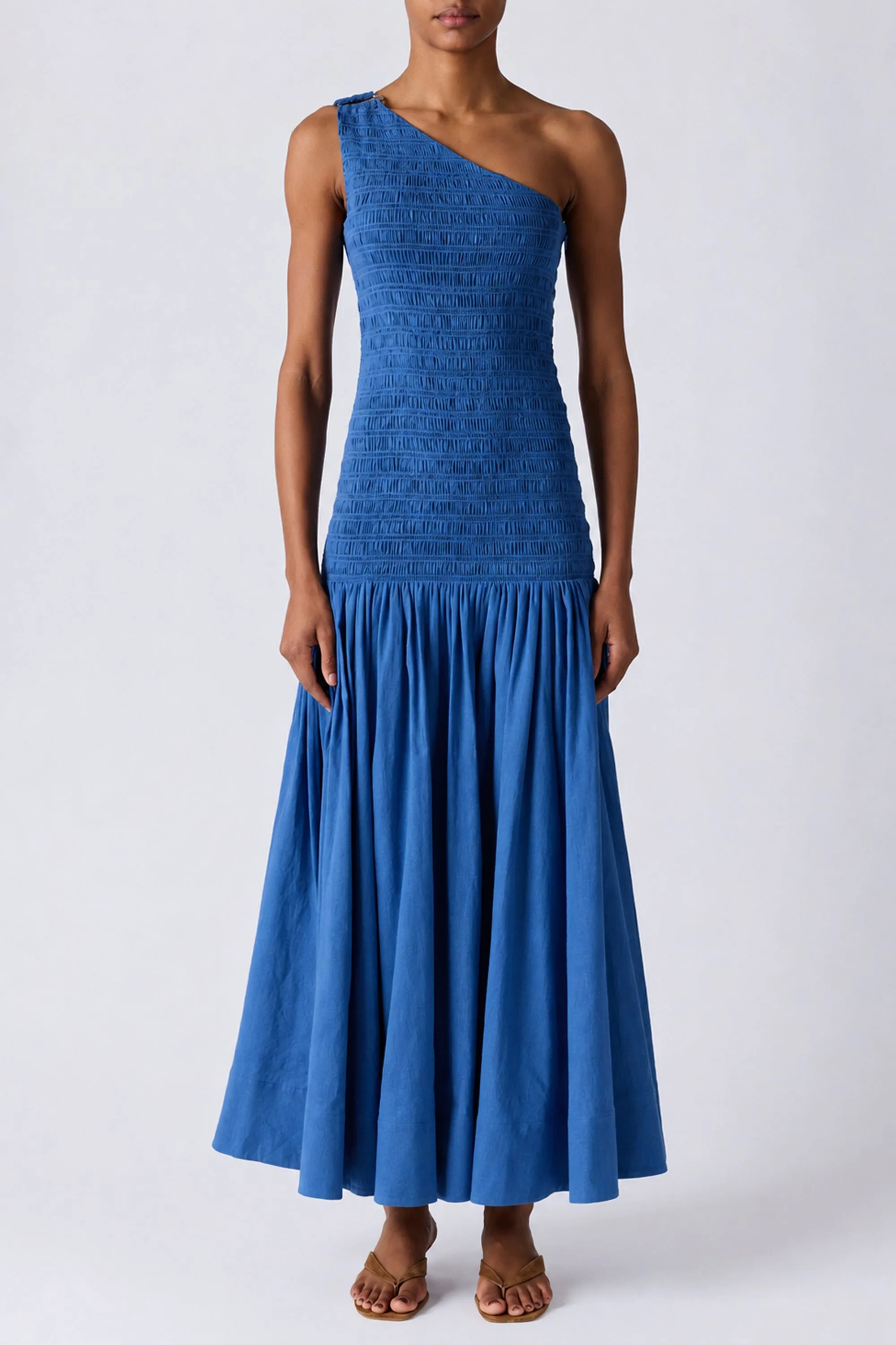 DARLENE ONE SHOULDER SMOCKED MAXI DRESS sold by Toccin product image thumbnail 2