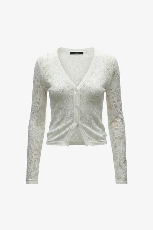 ANNABELLE V-NECK CARDIGAN made by Toccin