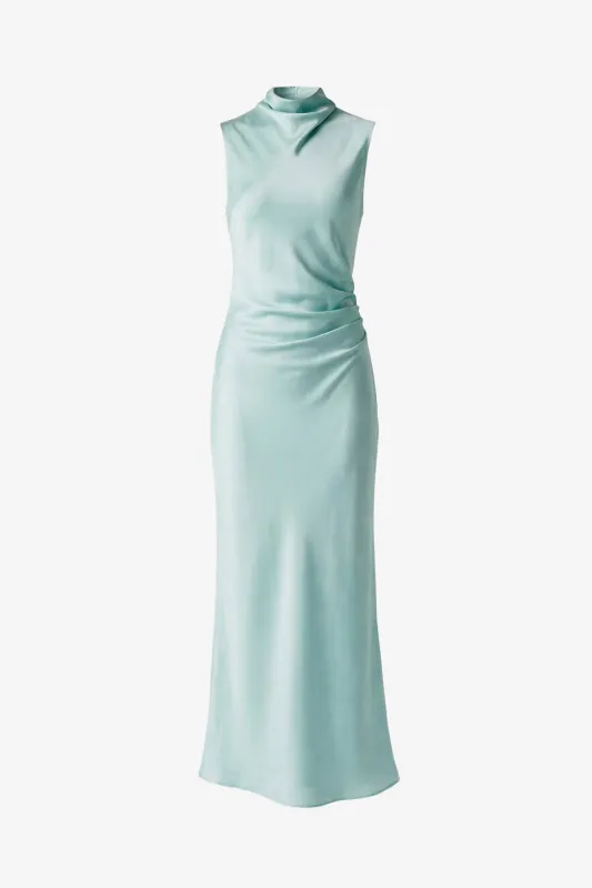 KORALIE DRAPED NECK MIDI DRESS made by Toccin