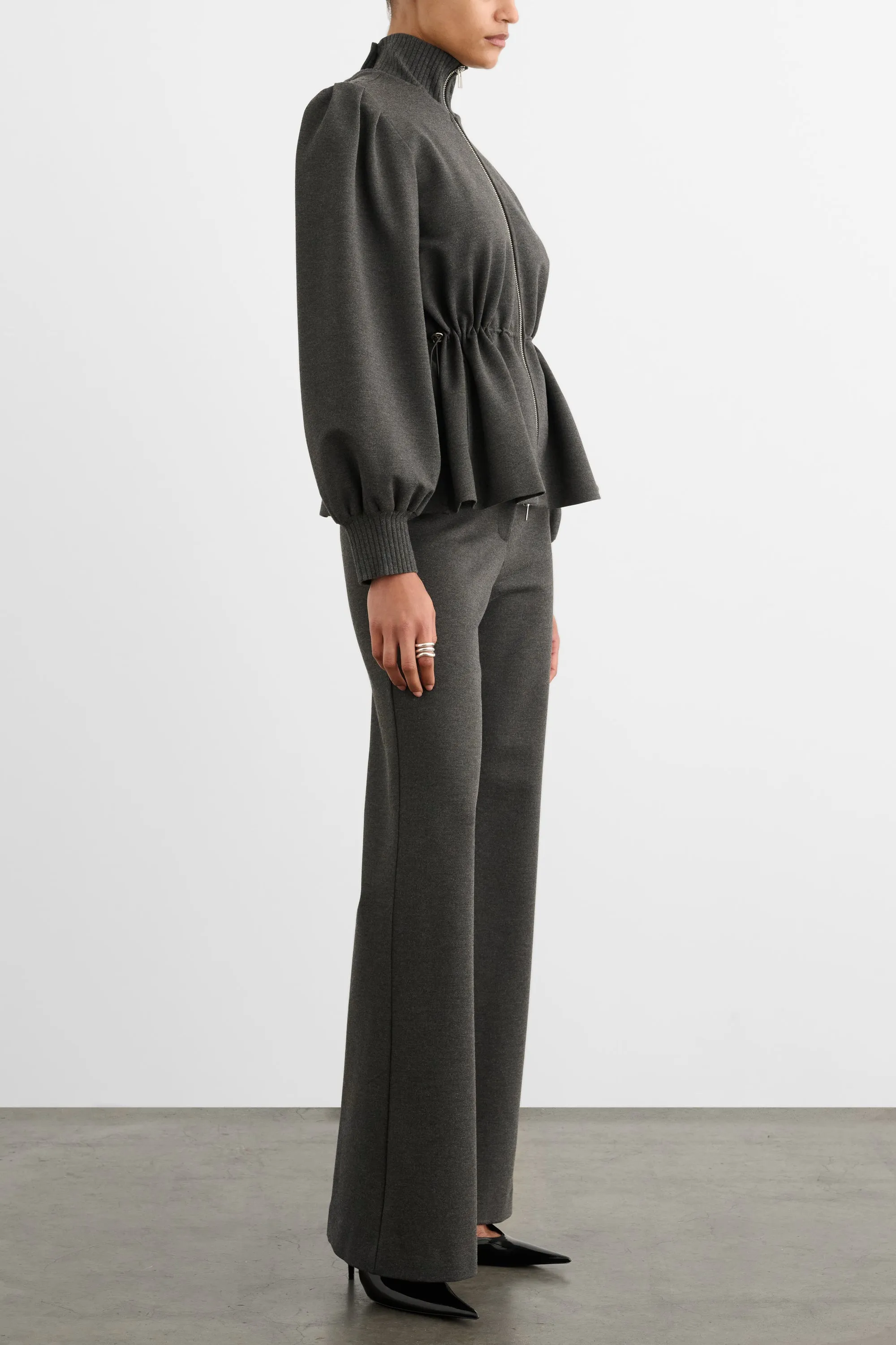 IDA ZIP FRONT JACKET WITH DRAWSTRING DETAIL sold by Toccin product image thumbnail 3
