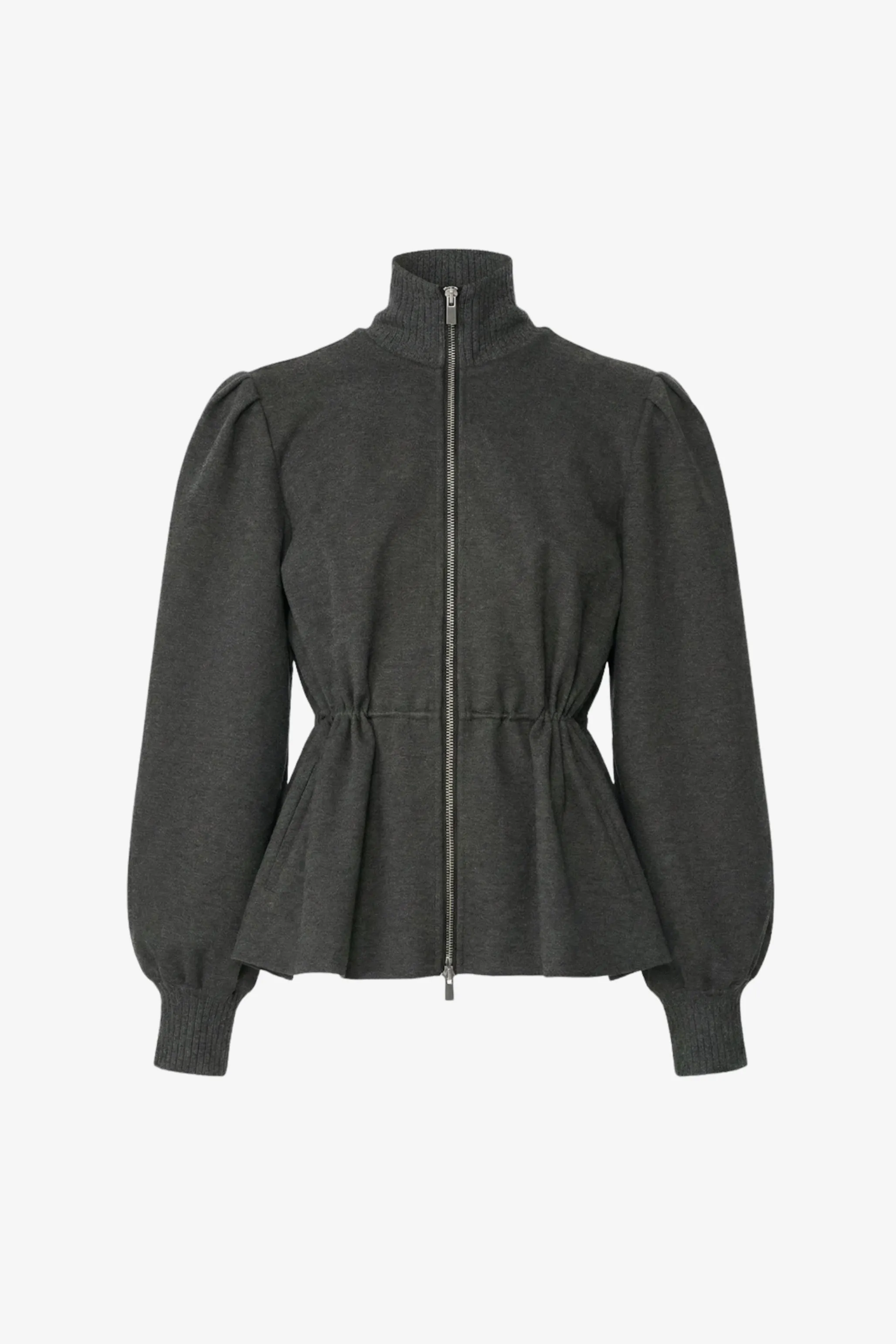 IDA ZIP FRONT JACKET WITH DRAWSTRING DETAIL sold by Toccin