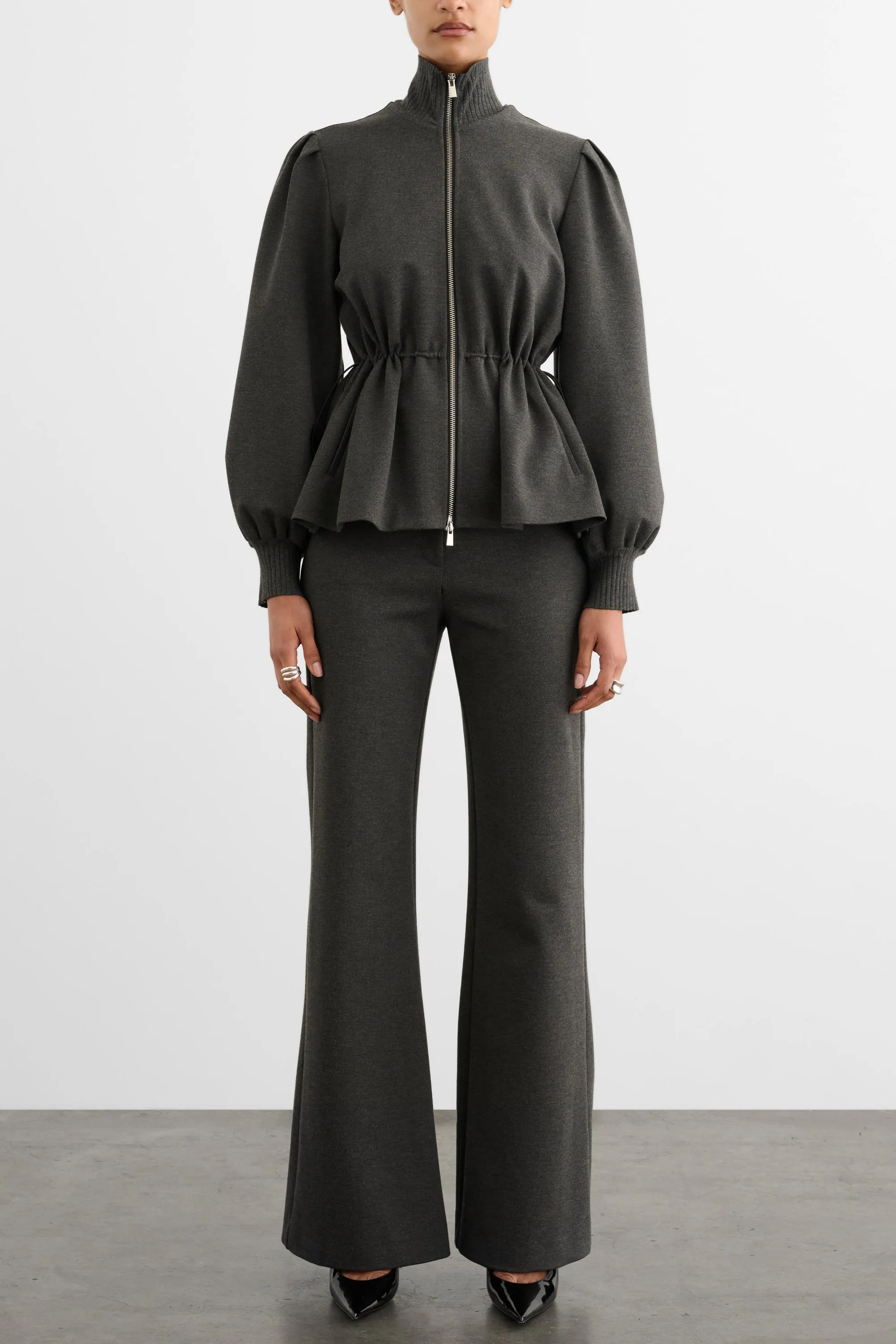 IDA ZIP FRONT JACKET WITH DRAWSTRING DETAIL sold by Toccin product image thumbnail 2