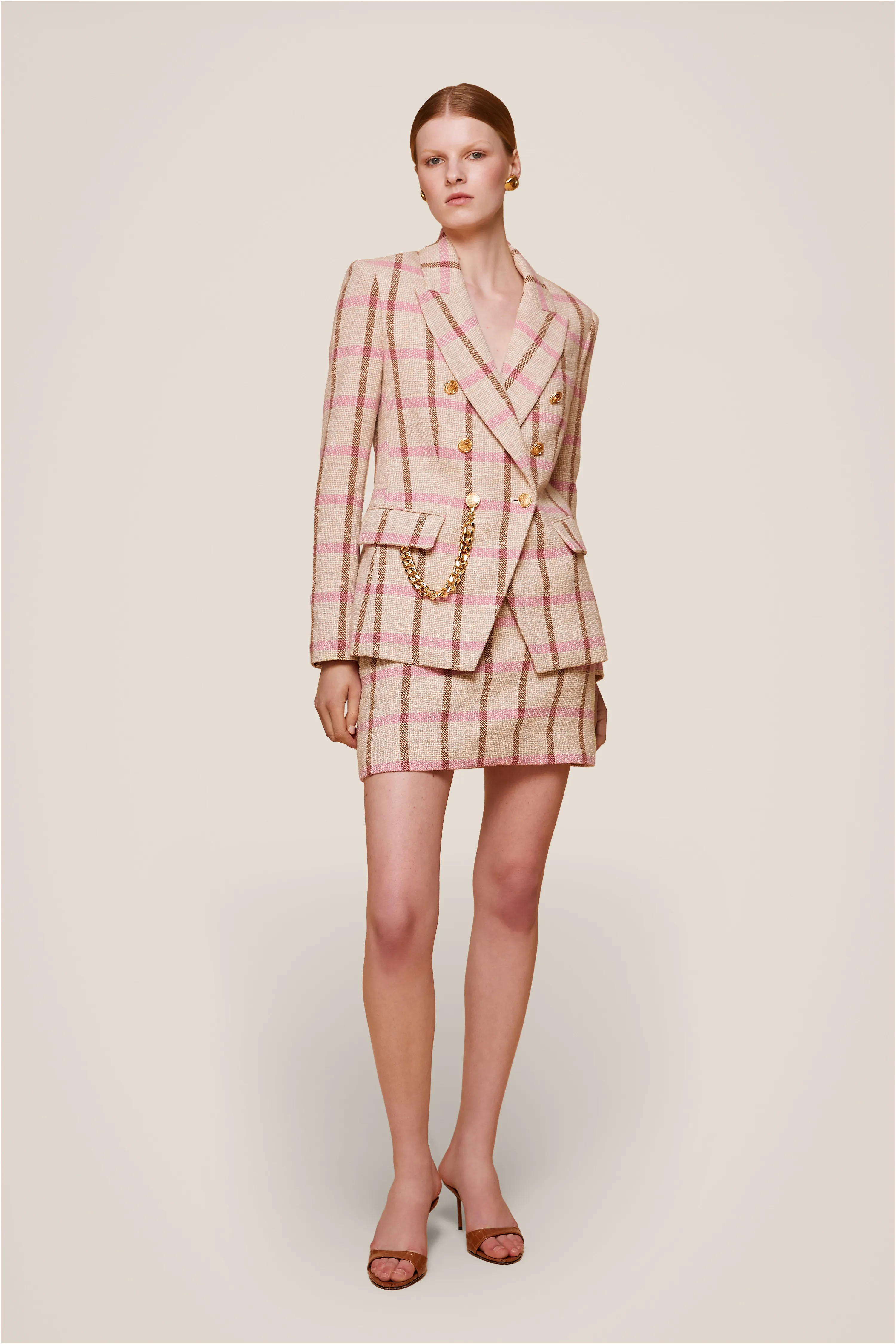 Kylie Tweed Double Breasted Blazer sold by Toccin