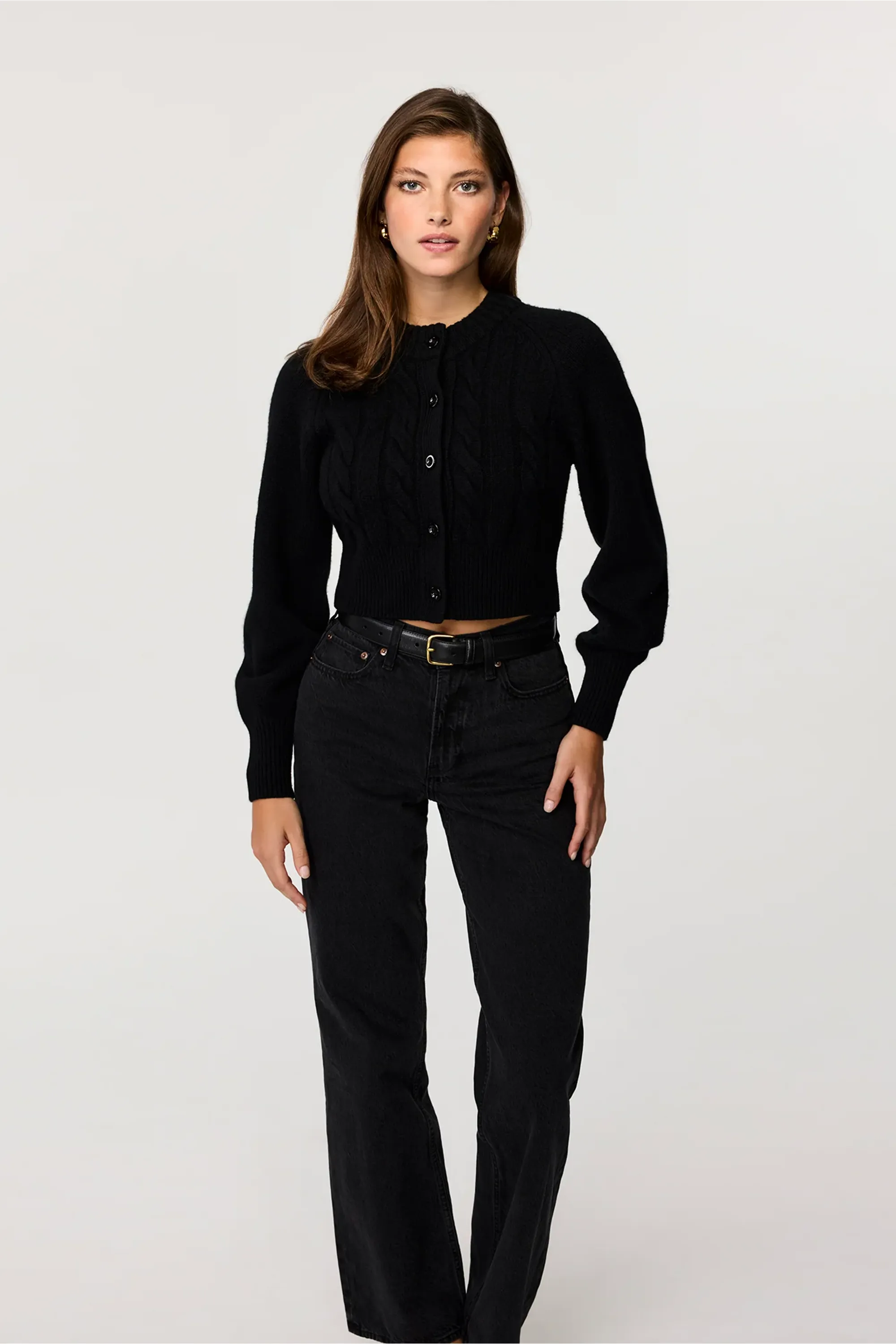 Rita Cashmere Cropped Cardigan sold by Toccin