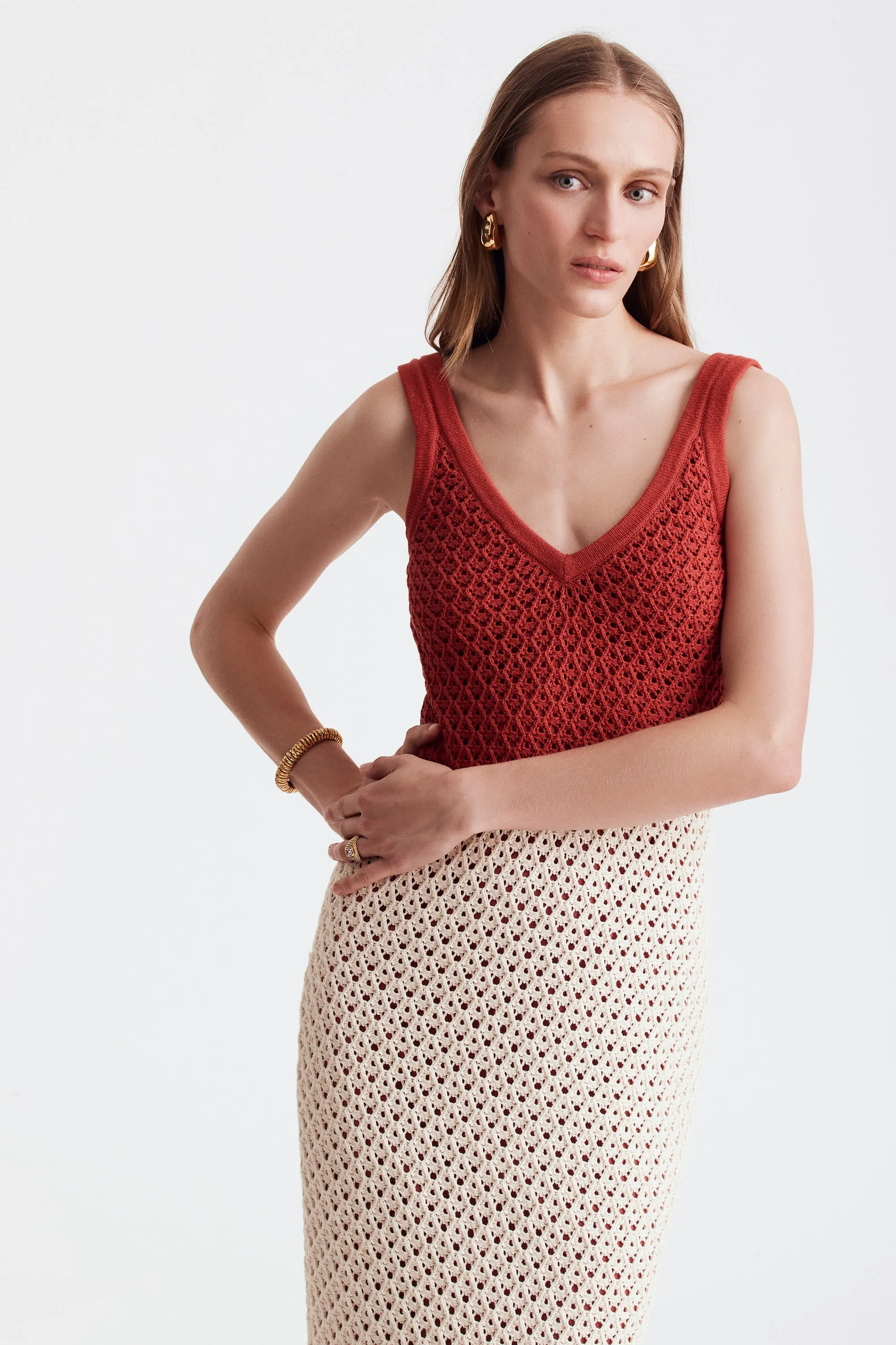 Kayla Colorblock Tank Midi Dress sold by Toccin product image thumbnail 2