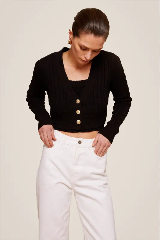 Bobbie Cable Cardigan sold by Toccin