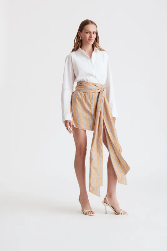 Fiona Tie Waist Shirt Dress sold by Toccin