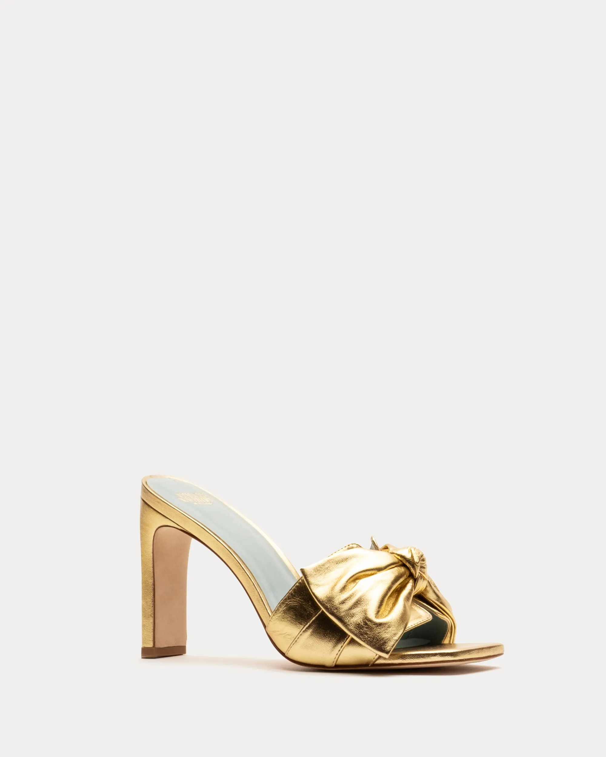 Hillary Leather Heel - Gold sold by Frances Valentine product image thumbnail 4