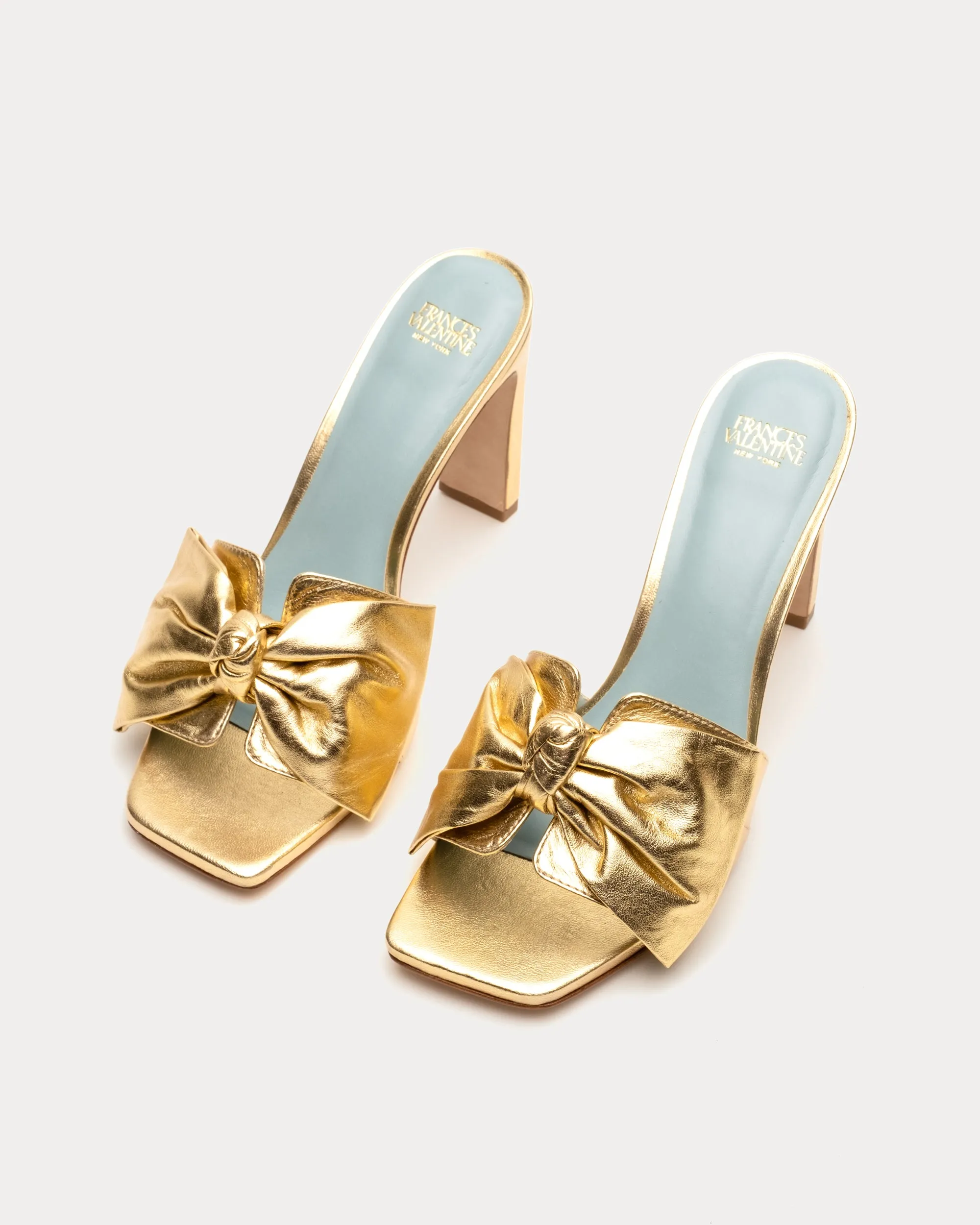 Hillary Leather Heel - Gold sold by Frances Valentine product image thumbnail 3