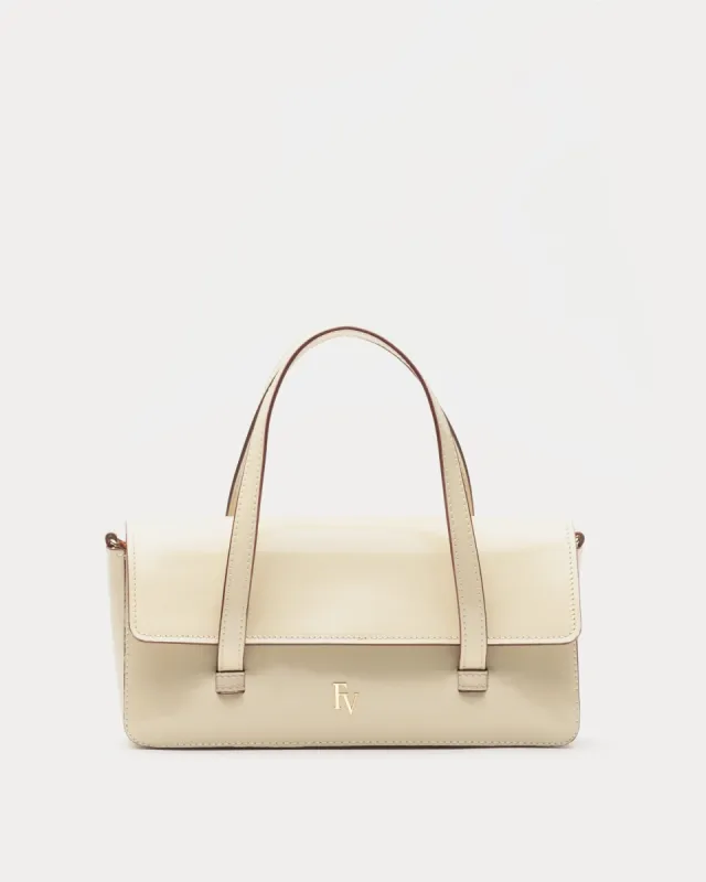 Small Slim Tote - Spazzolato Oyster sold by Frances Valentine