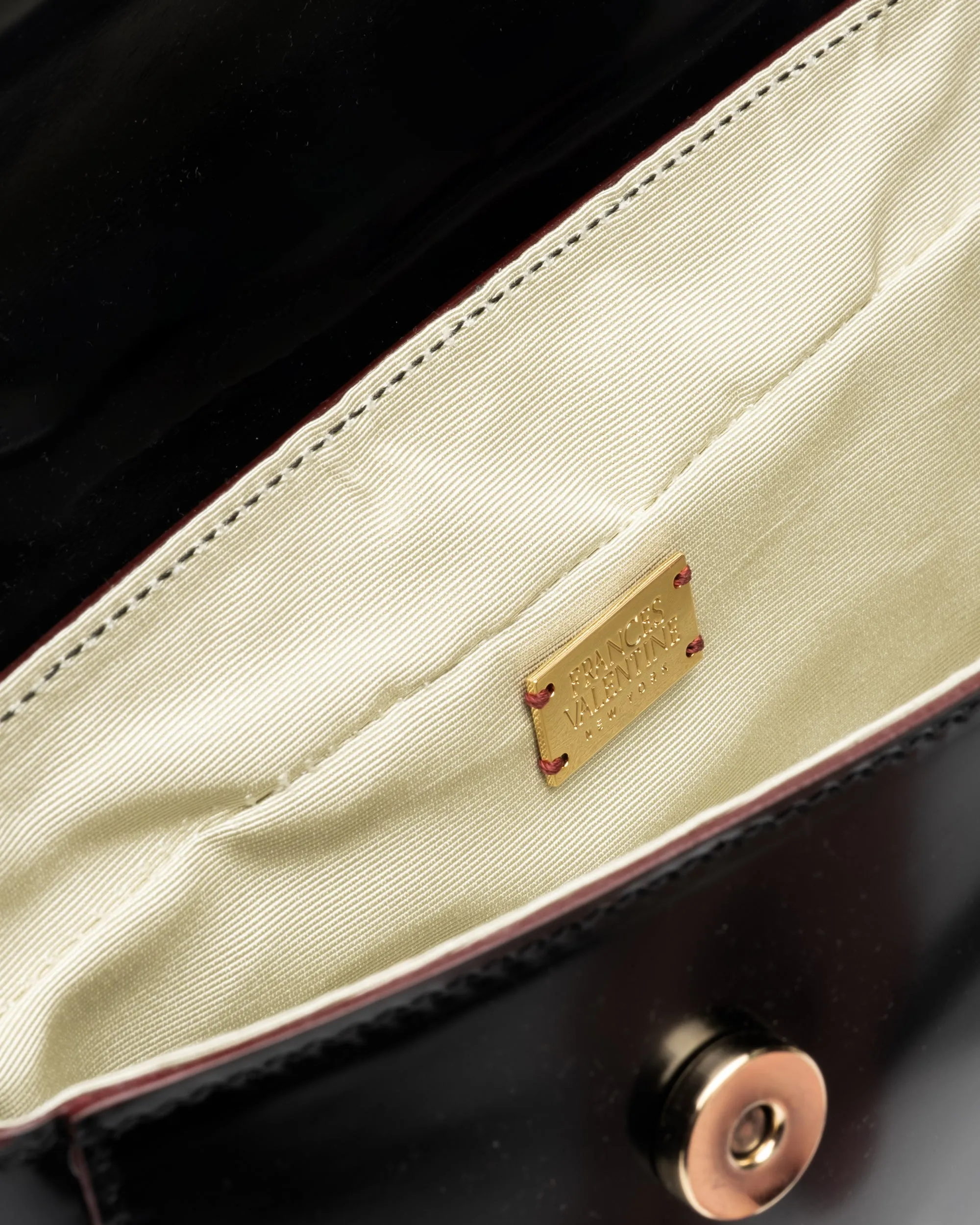 Small Slim Tote Spazzolato Black sold by Frances Valentine product image thumbnail 4