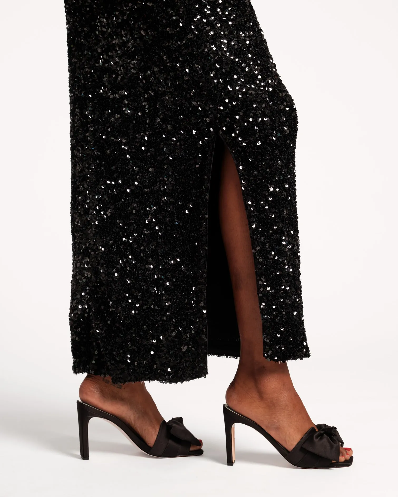 Hilary Satin Heel - Black sold by Frances Valentine product image thumbnail 2