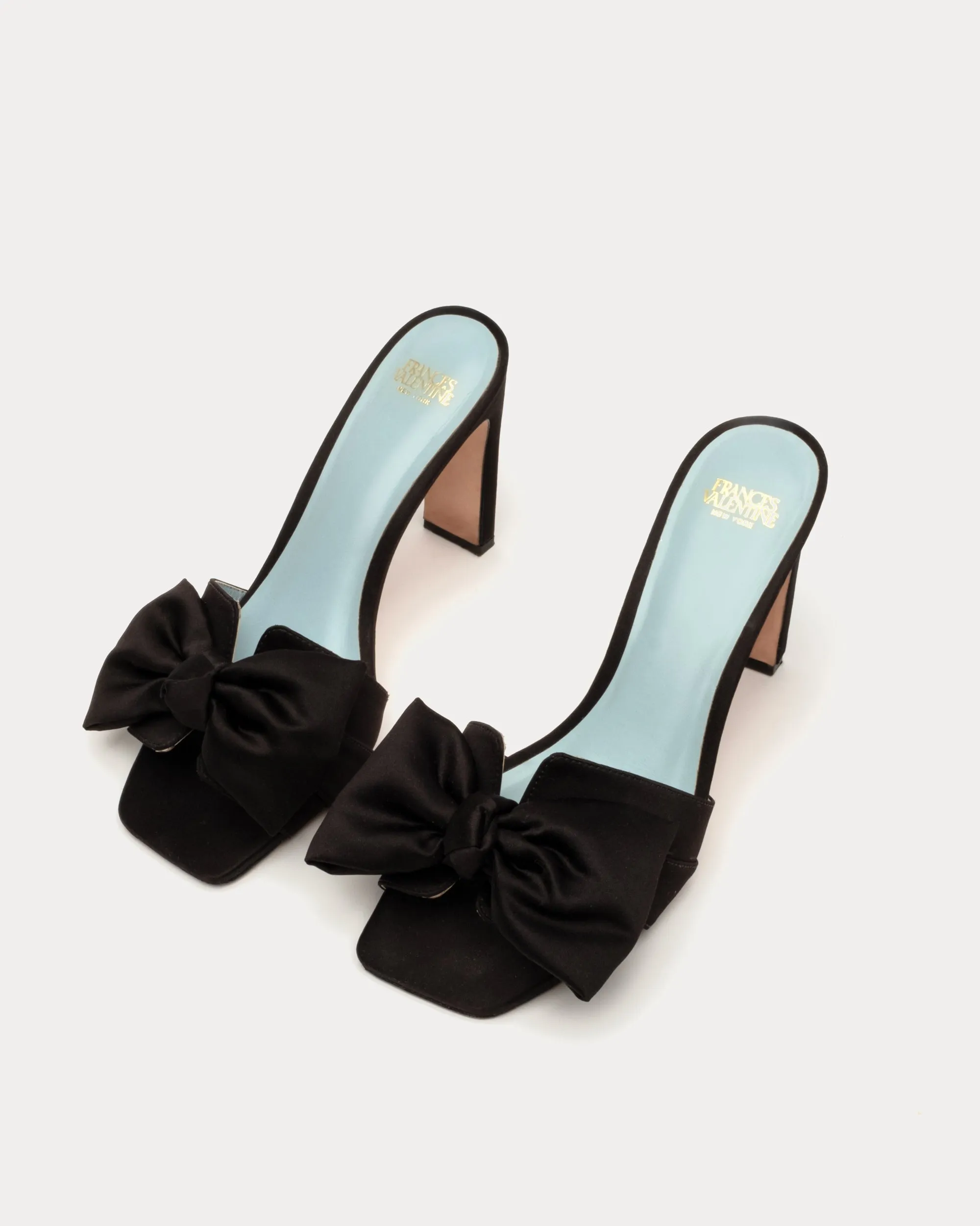 Hilary Satin Heel - Black sold by Frances Valentine product image thumbnail 5