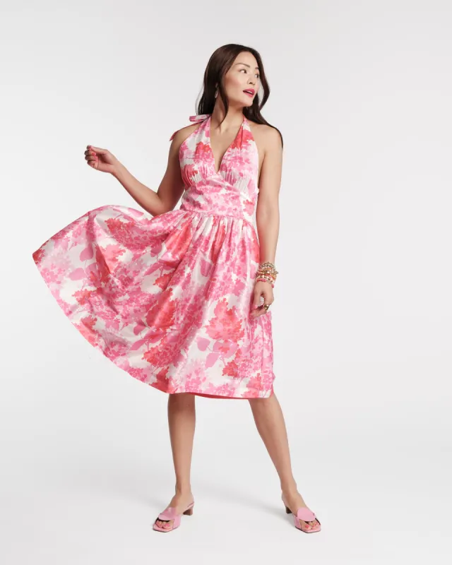 Lydia Dress - Pink Hydrangea sold by Frances Valentine
