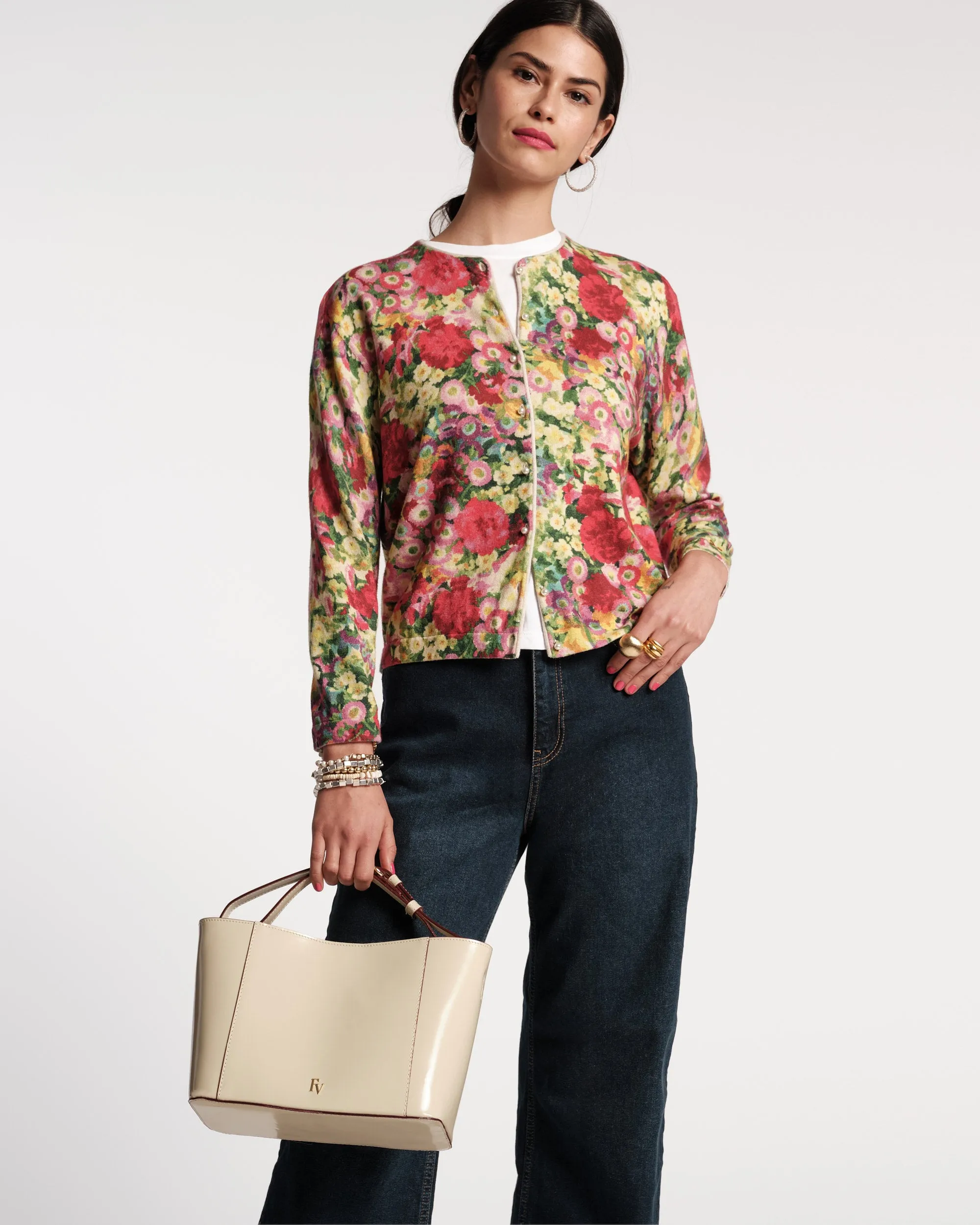 Darling Cardigan Chamomile Cluster Multi sold by Frances Valentine product image thumbnail 5