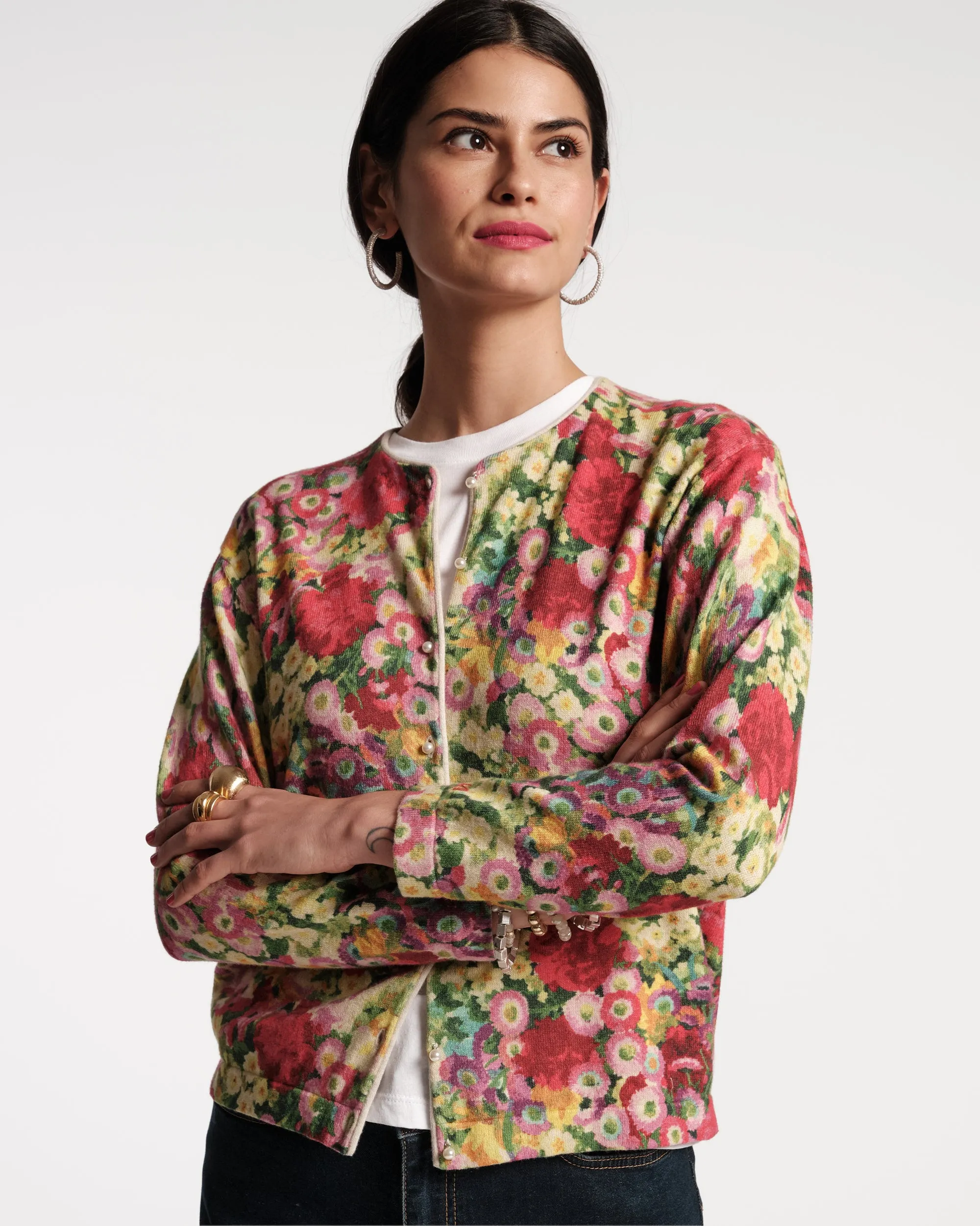 Darling Cardigan Chamomile Cluster Multi sold by Frances Valentine product image thumbnail 4