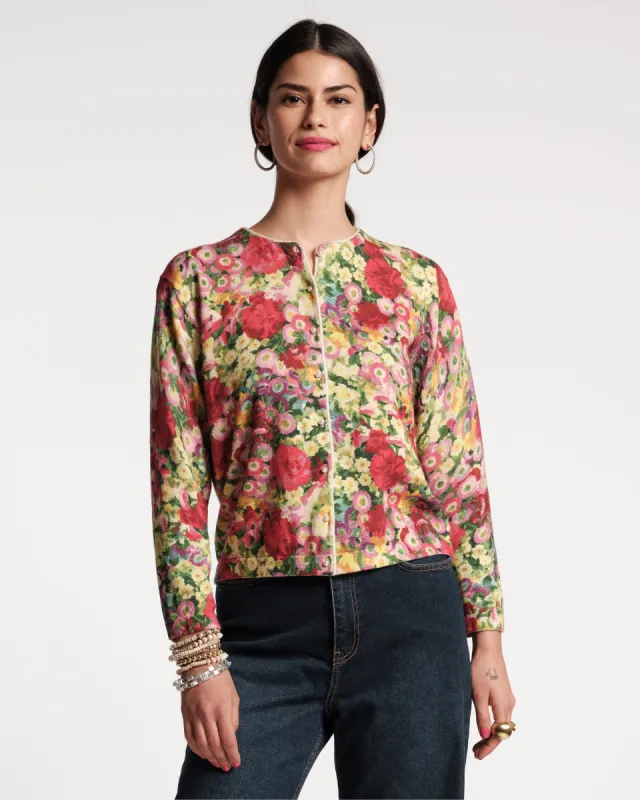 Darling Cardigan Chamomile Cluster Multi sold by Frances Valentine