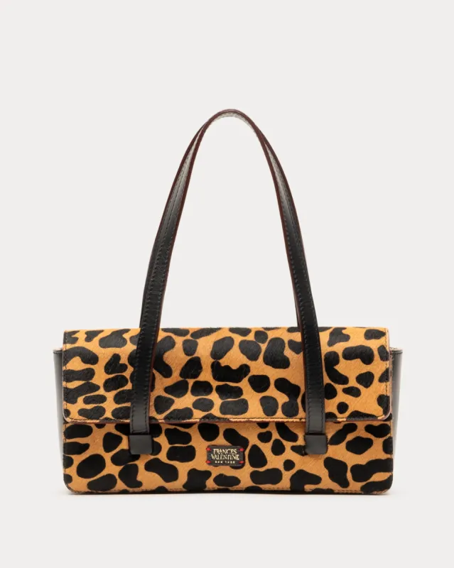 Small Slim Leopard Tote Bag sold by Frances Valentine