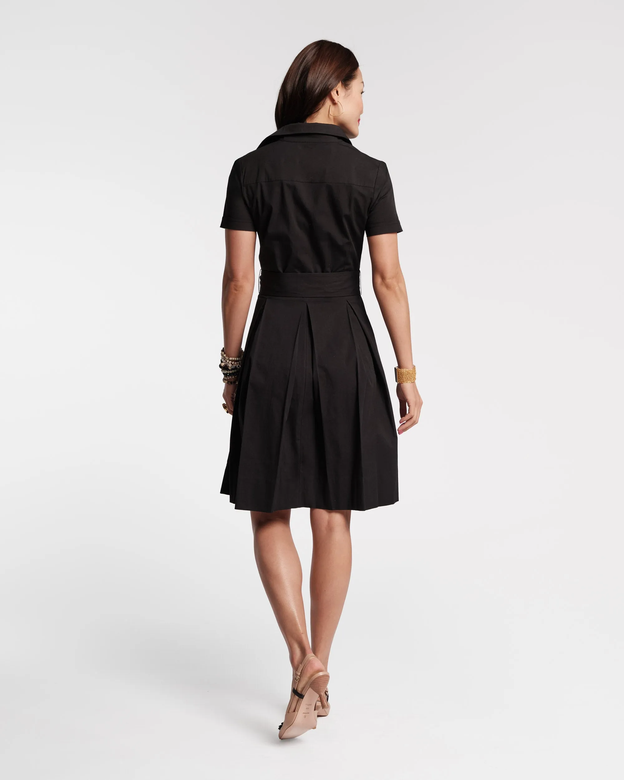 Bella Midi Dress Cotton Black sold by Frances Valentine product image thumbnail 4