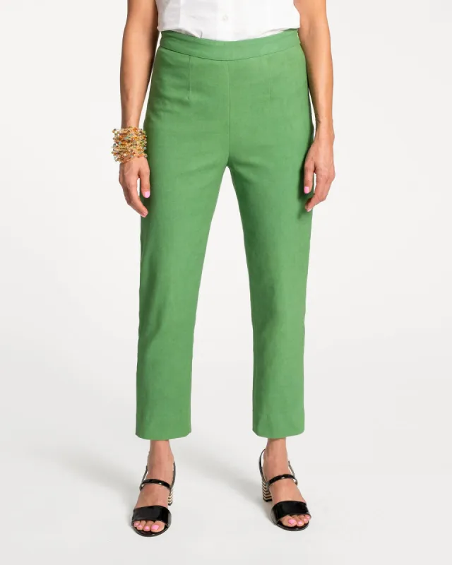 Lucy Cigarette Pant - Green sold by Frances Valentine