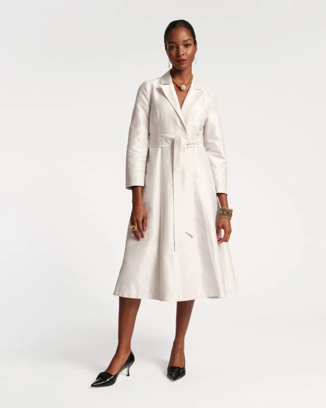 Lucille Dupioni Wrap Dress made by Frances Valentine