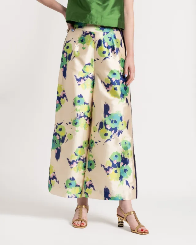 Palazzo Pant Tuileries Oyster Green sold by Frances Valentine