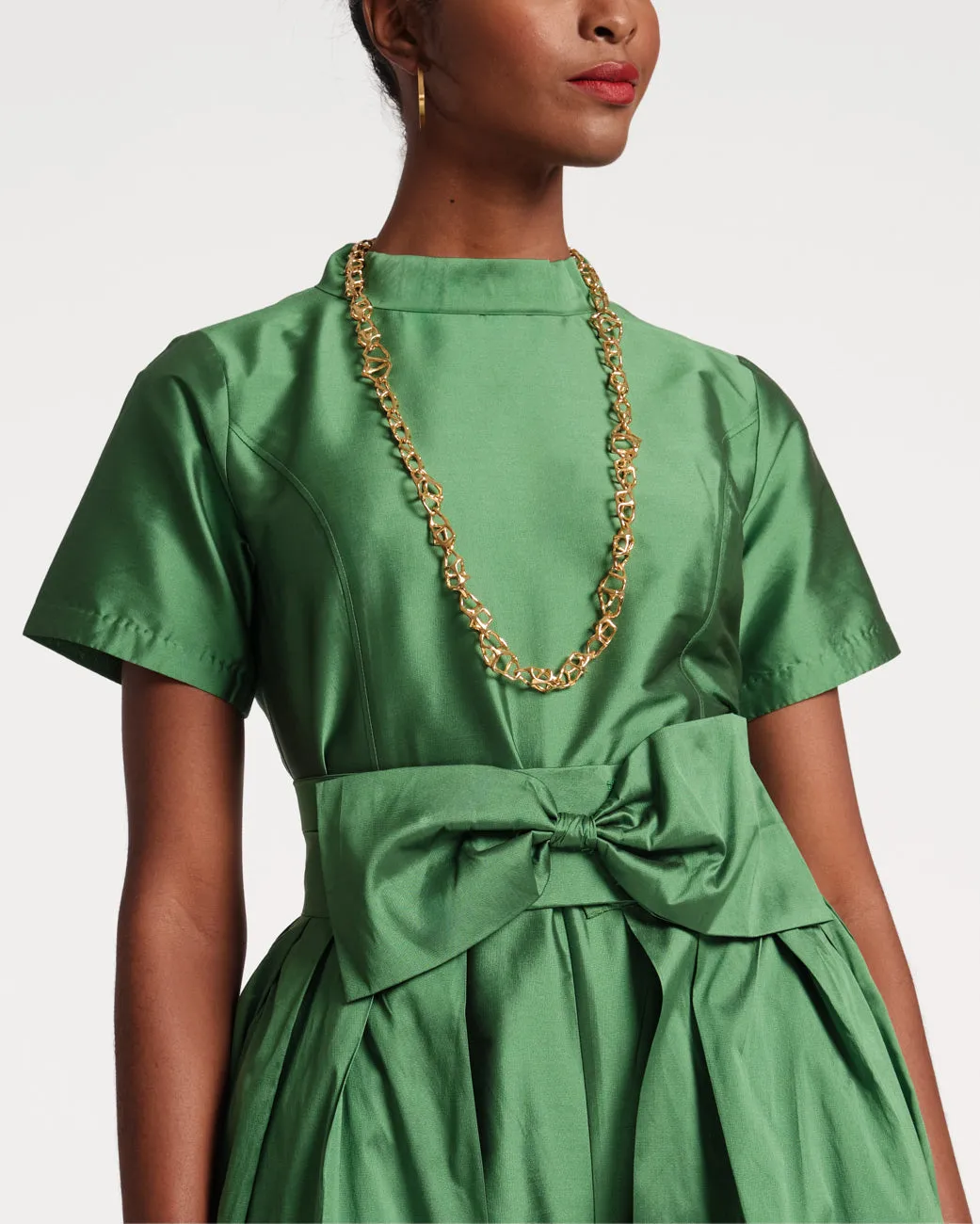 Jody Jumpsuit Feather Fringe - Emerald sold by Frances Valentine product image thumbnail 3