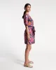 Doris Mini Dress Cotton Poplin Graphic Gerbera Print sold by Frances Valentine