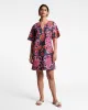 Doris Mini Dress Cotton Poplin Graphic Gerbera Print sold by Frances Valentine