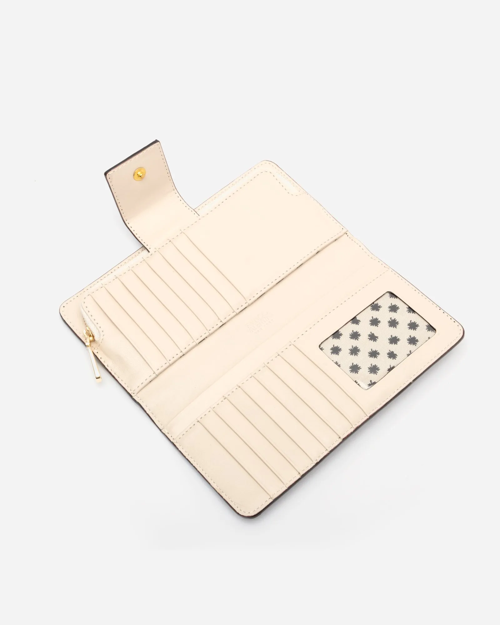 Double Slim Wallet Soft Nappa Pink Oyster sold by Frances Valentine product image thumbnail 2