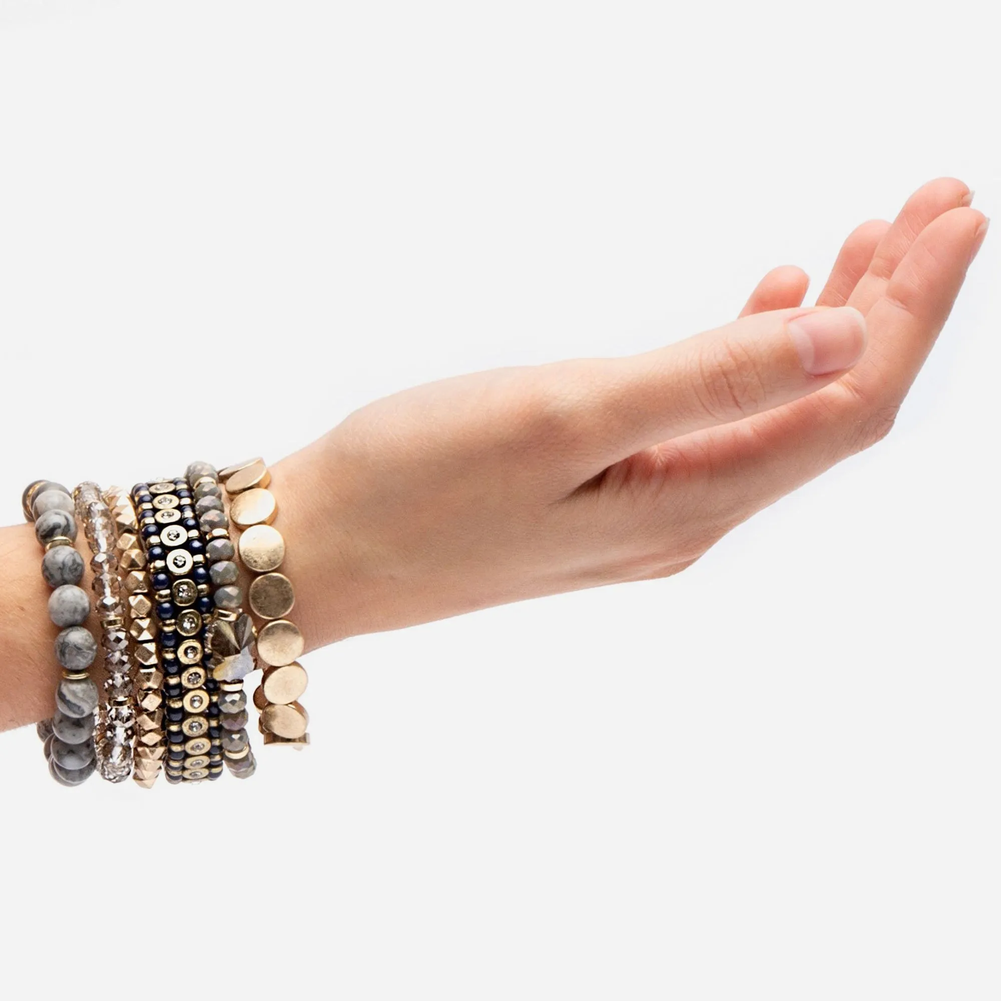 Seville Stacked Beaded Bracelet sold by Frances Valentine product image thumbnail 2