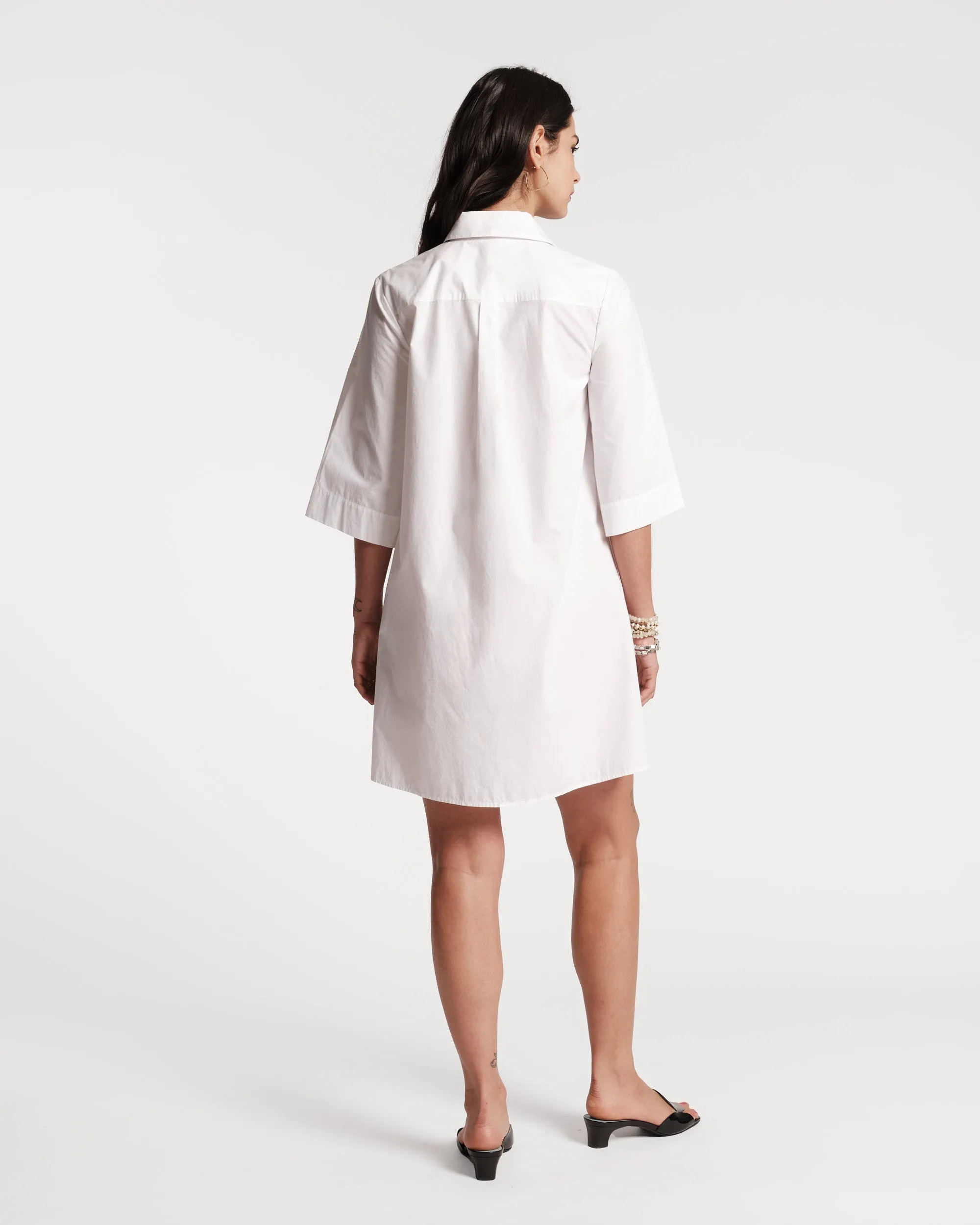 Isla Pleated Mini Shirtdress sold by Frances Valentine product image thumbnail 4