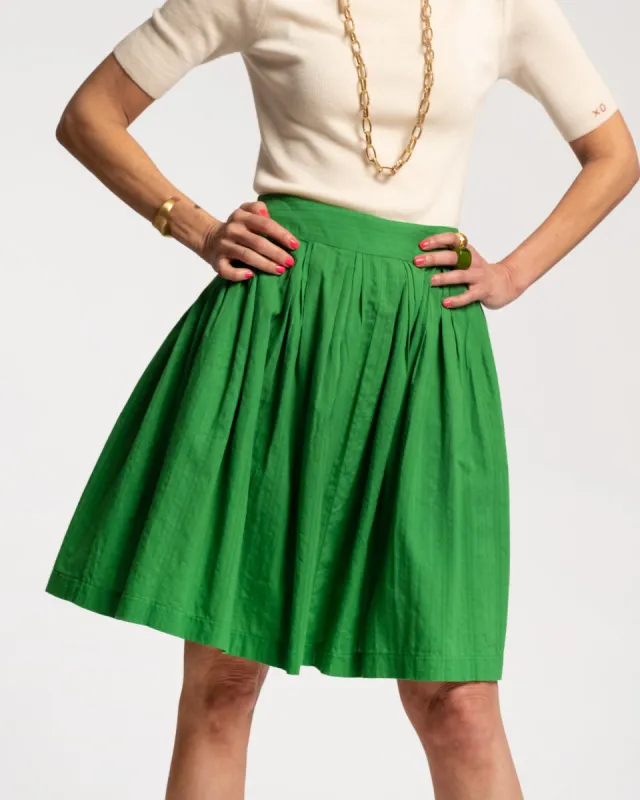 Claire Skirt Green sold by Frances Valentine