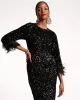 Regina Sequin Dress - Black sold by Frances Valentine