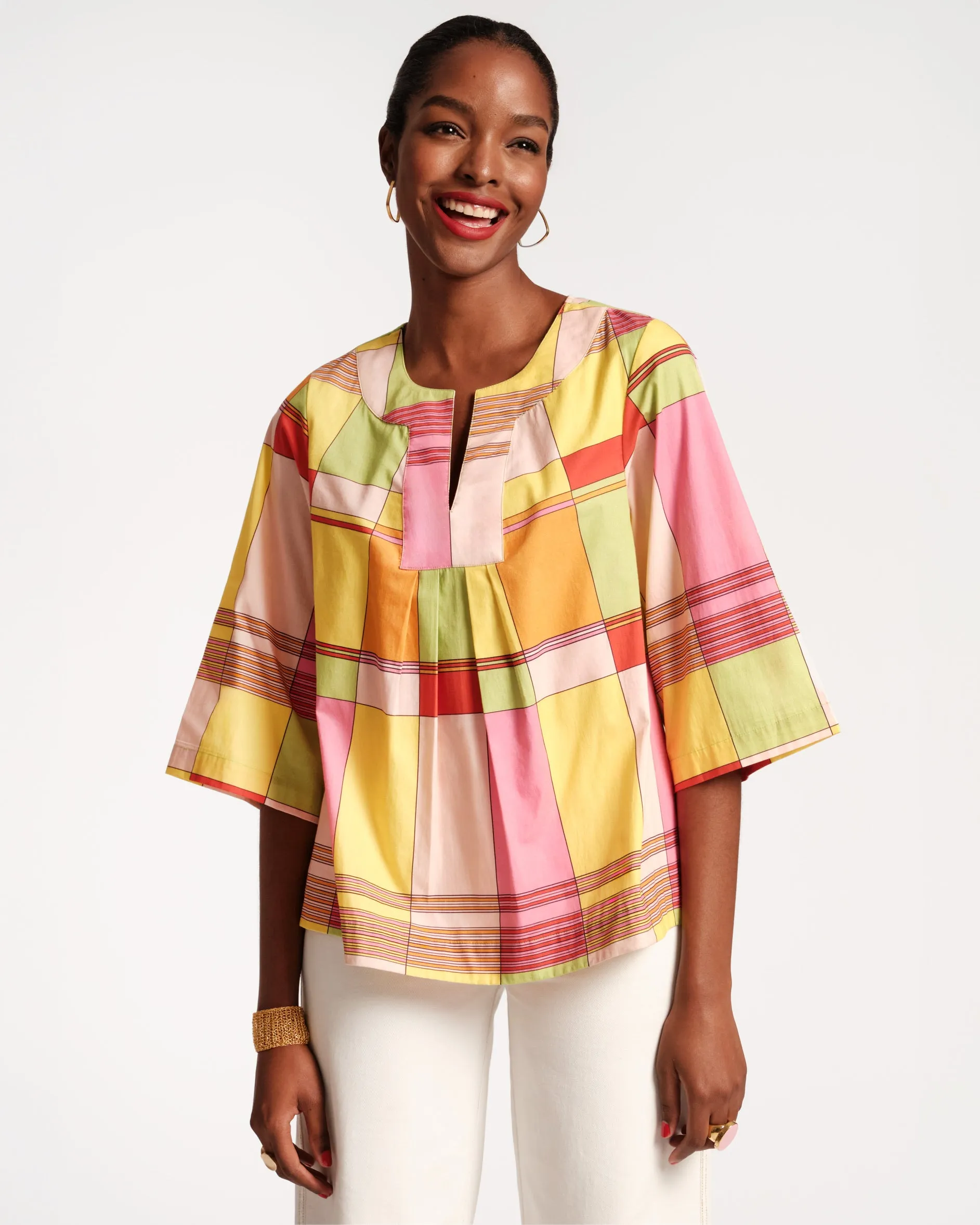 Easy Top Colorblock Plaid sold by Frances Valentine product image thumbnail 3