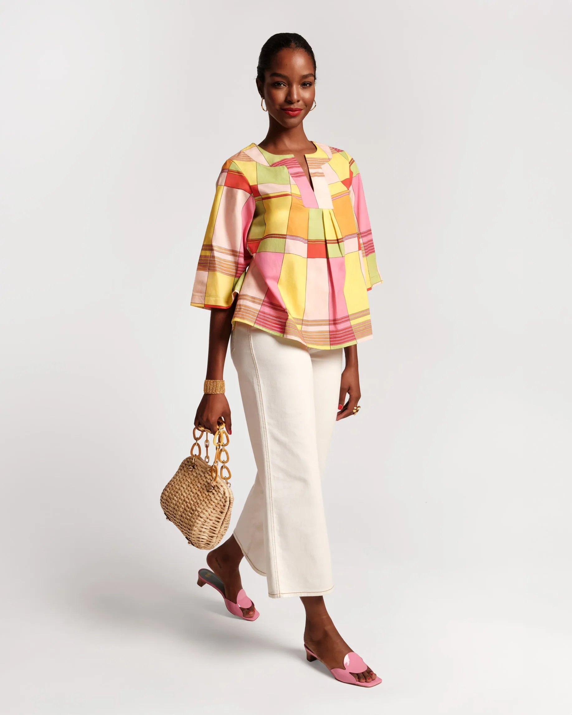 Easy Top Colorblock Plaid sold by Frances Valentine product image thumbnail 5