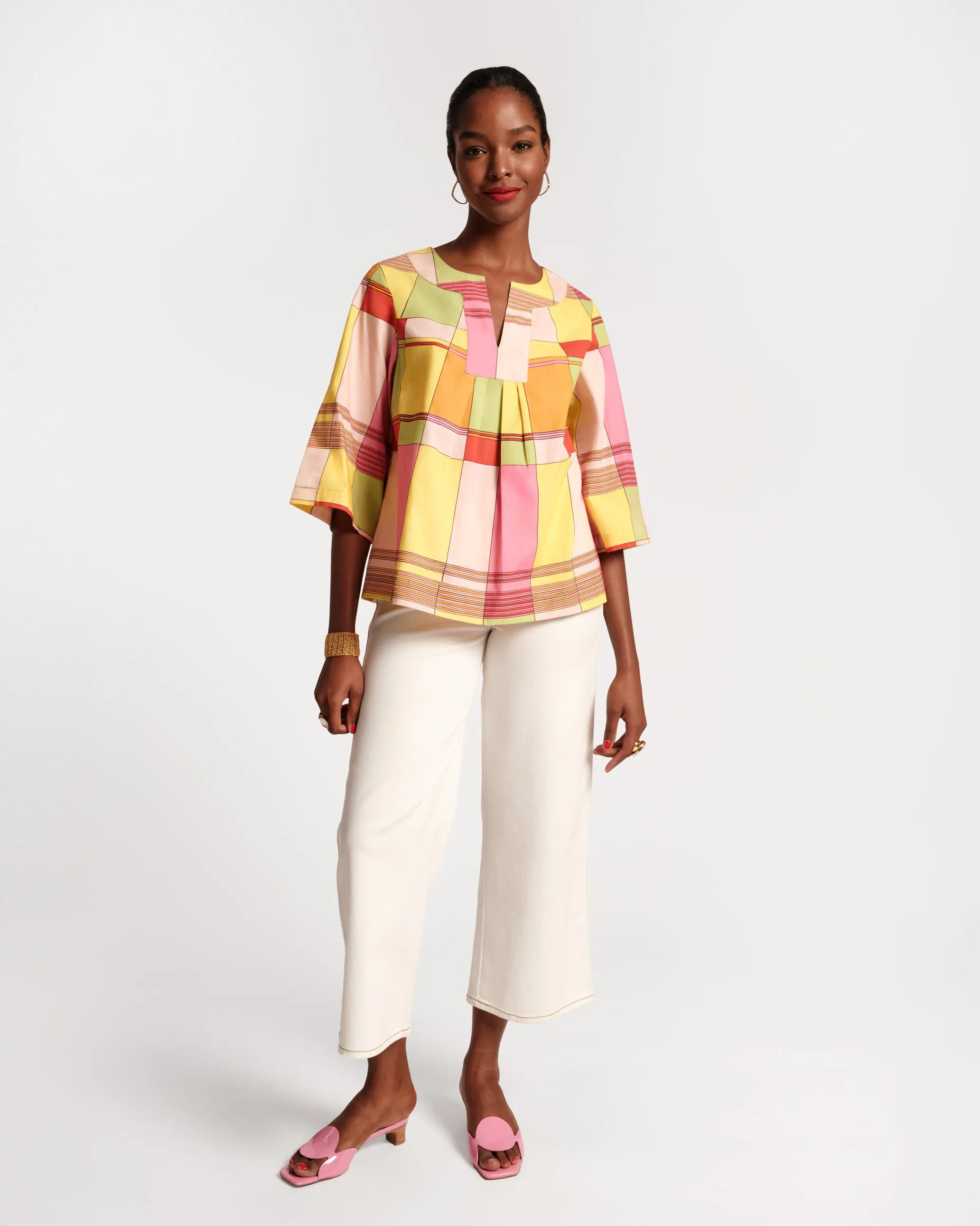 Easy Top Colorblock Plaid sold by Frances Valentine product image thumbnail 2