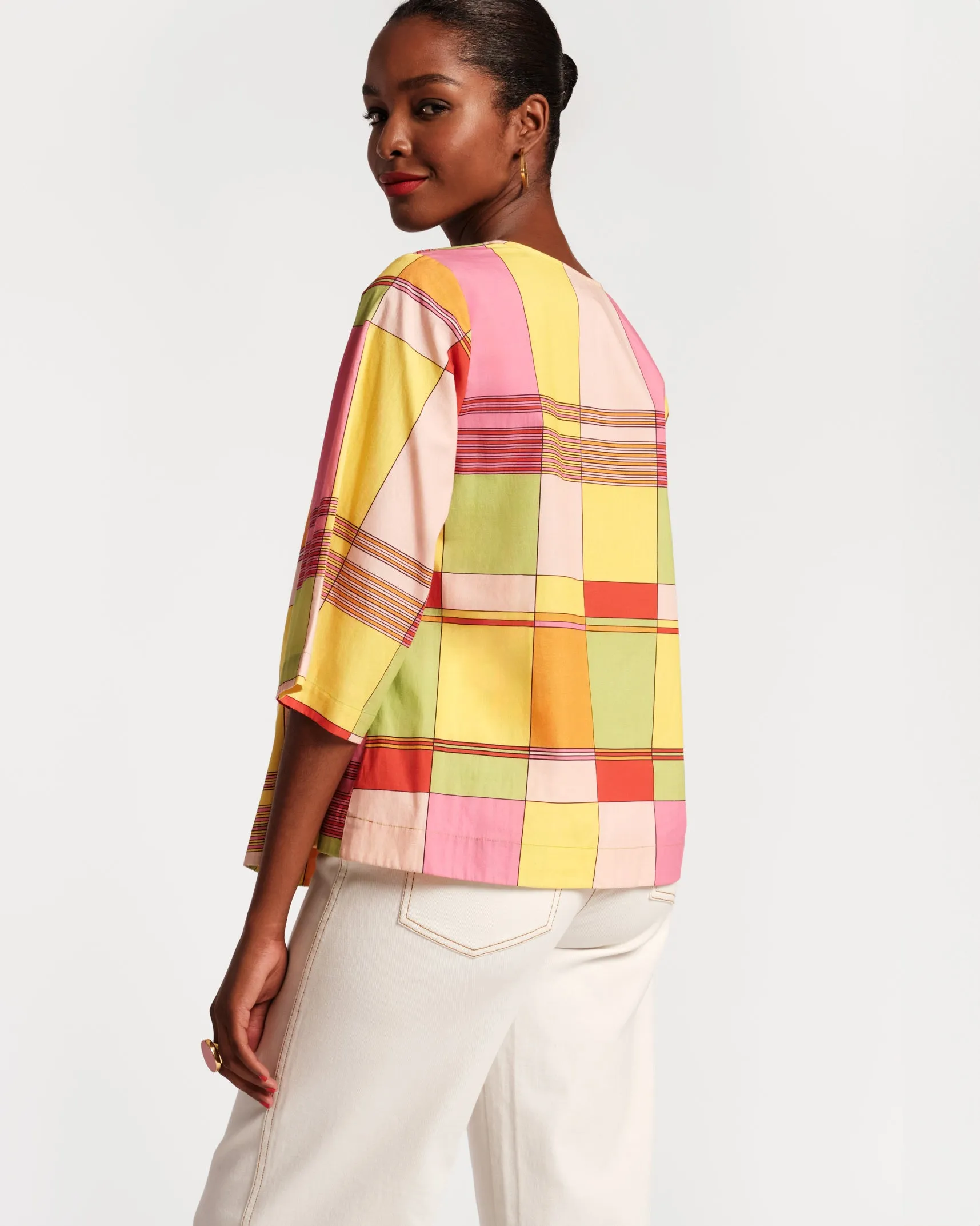 Easy Top Colorblock Plaid sold by Frances Valentine product image thumbnail 4