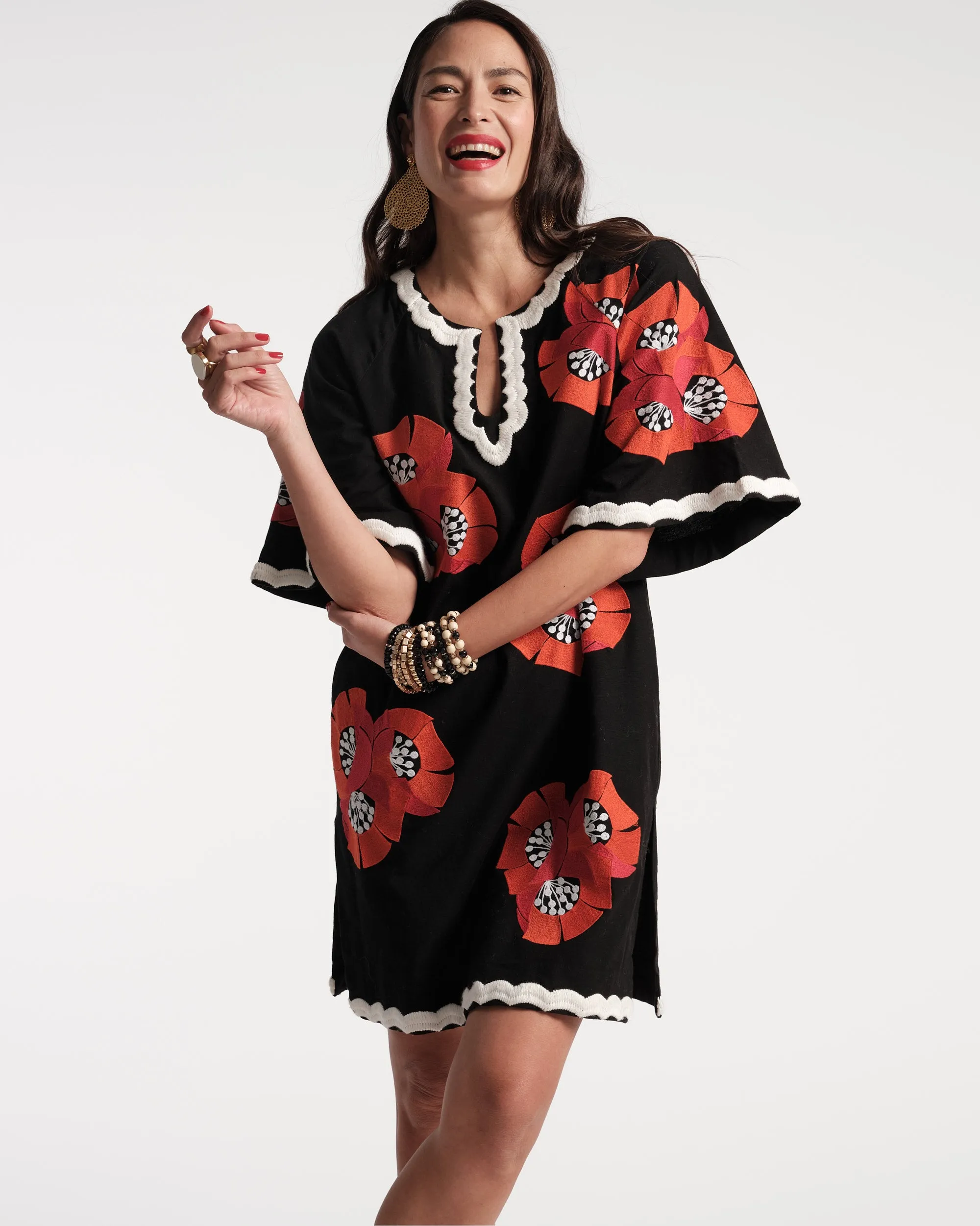 Charming Caftan Mini Japanese Poppy sold by Frances Valentine product image thumbnail 5