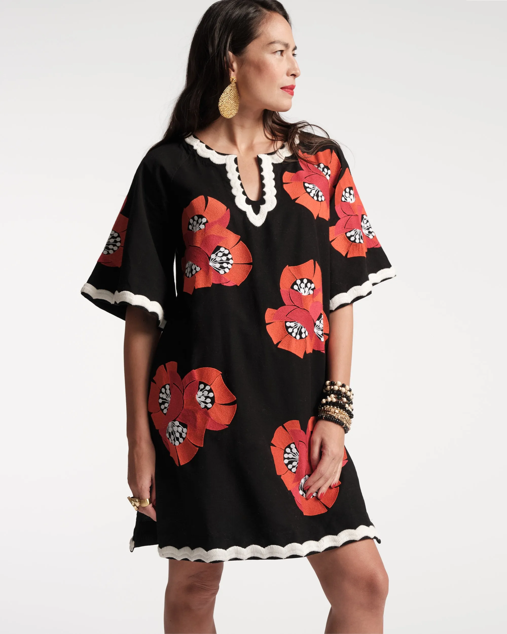 Charming Caftan Mini Japanese Poppy sold by Frances Valentine product image thumbnail 2