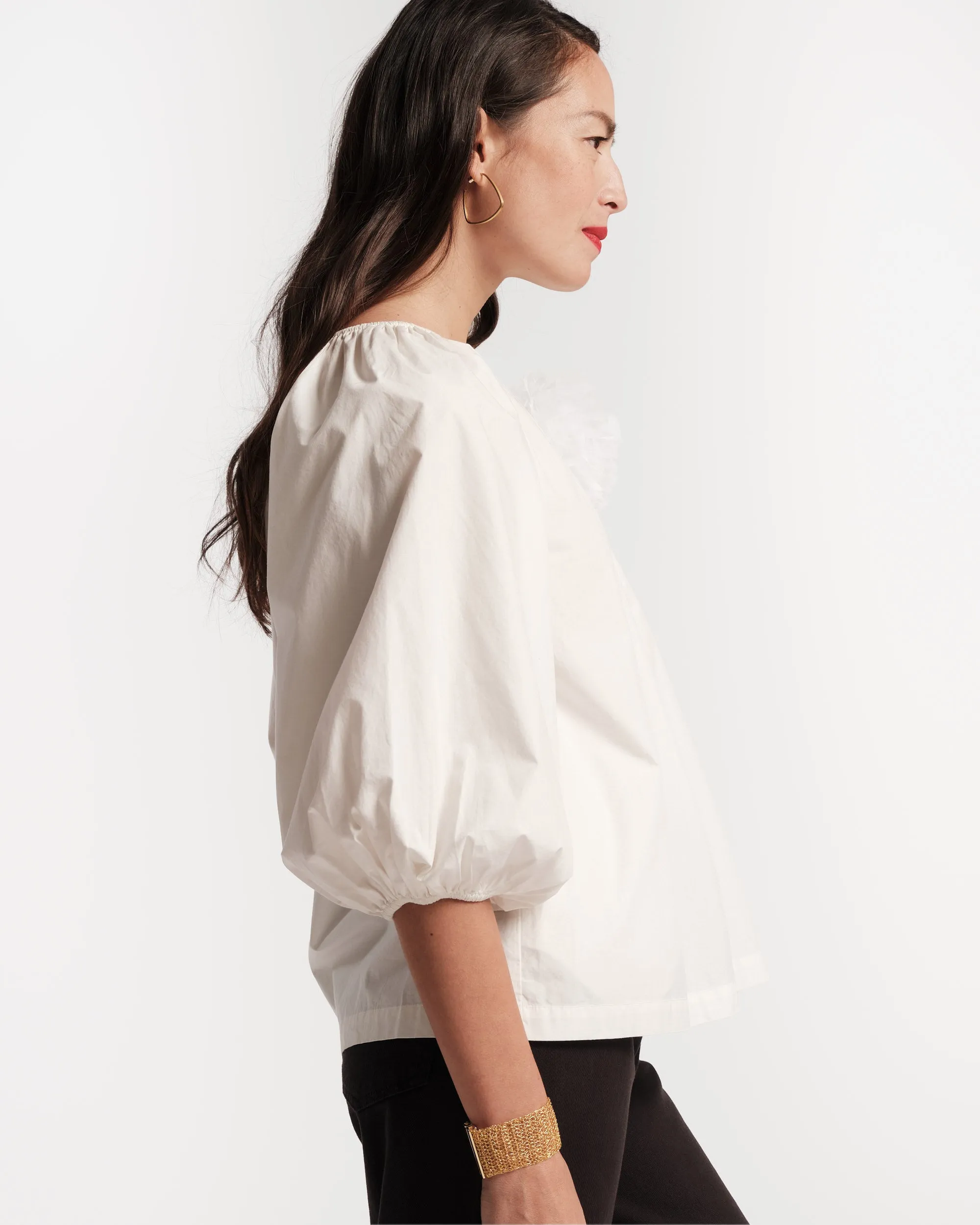 Bliss Top w/Flower White sold by Frances Valentine product image thumbnail 4