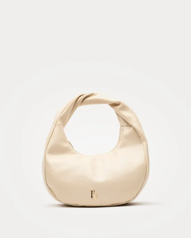 Cece Small Hobo Naplak Oyster sold by Frances Valentine