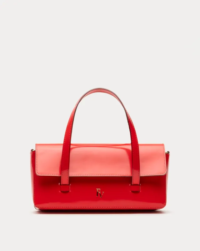 Small Slim Tote - Spazzolato Red sold by Frances Valentine