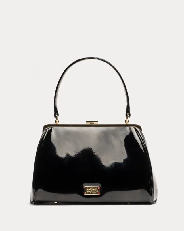 Frances Frame Bag Patent Leather Black sold by Frances Valentine