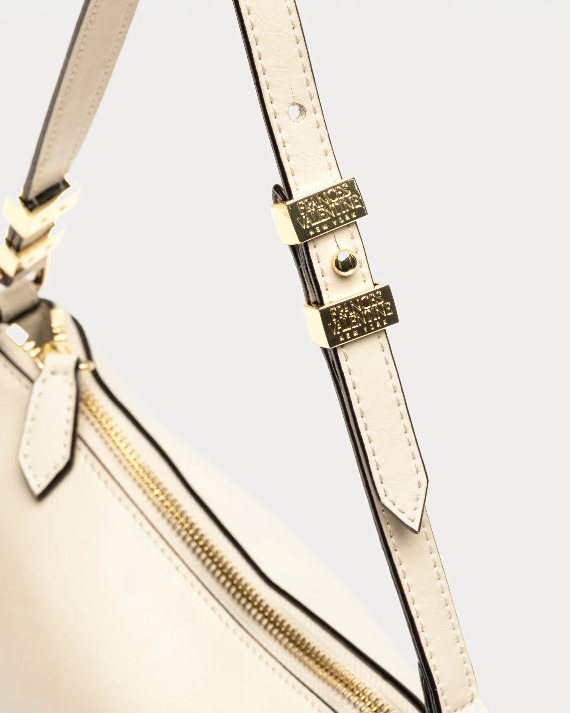 Freddie Shoulder Bag - Crinkled Leather Oyster sold by Frances Valentine product image thumbnail 4