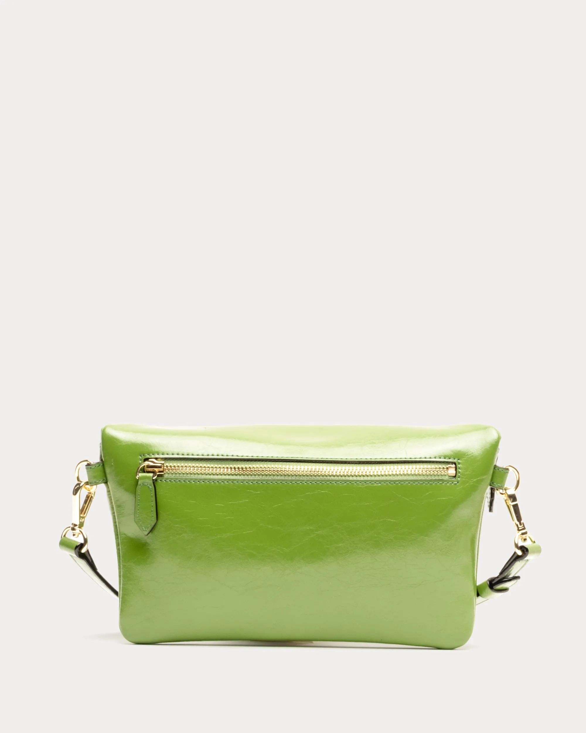 Billie Sling Bag - Crinkled Leather Green sold by Frances Valentine product image thumbnail 3