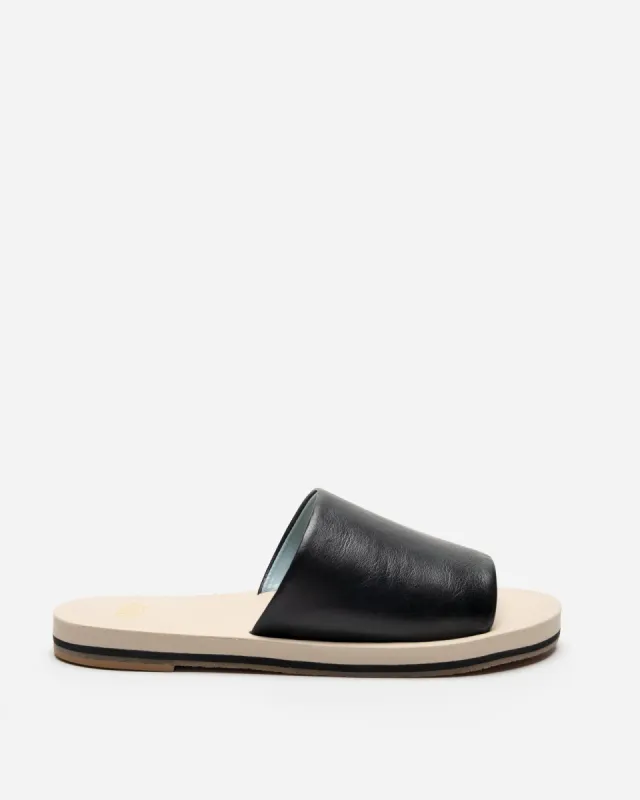 Cloud Slide Sandal - Black Oyster sold by Frances Valentine